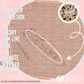 Leopard print pinkish brown hair scarf laid flat 