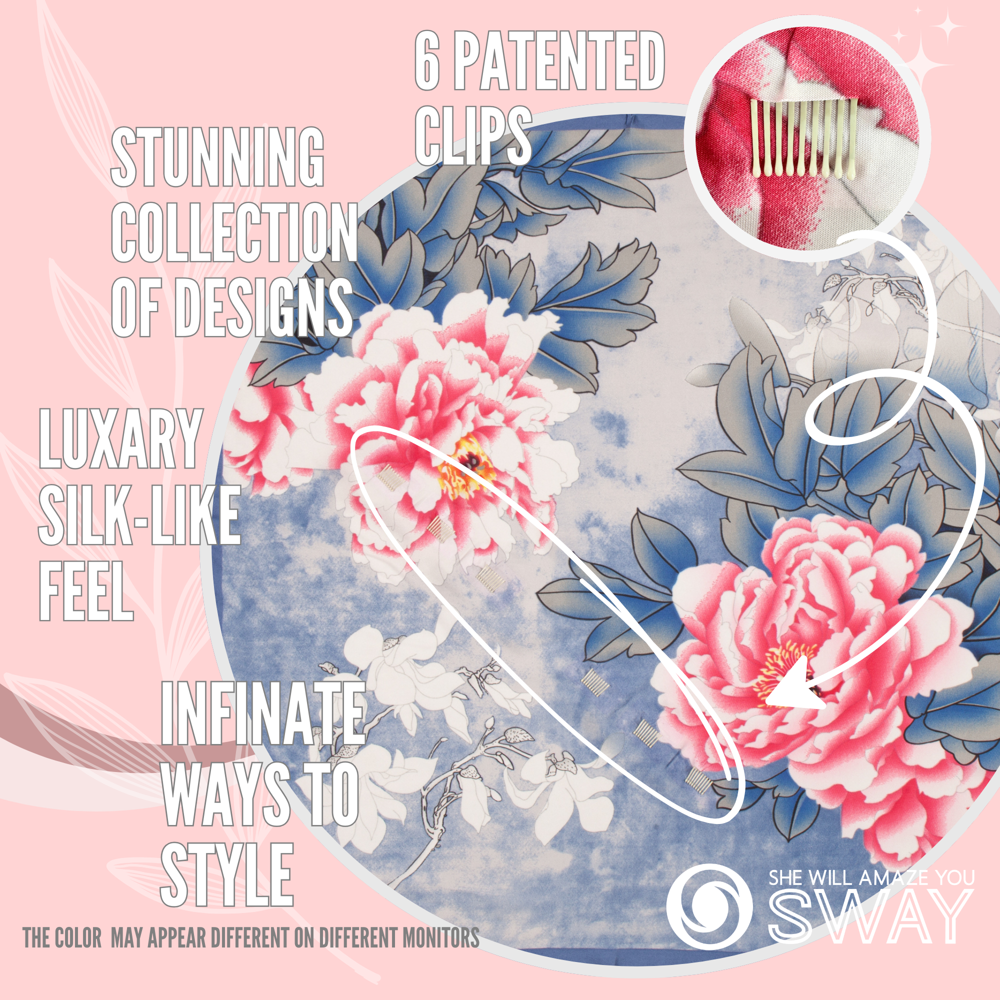 She Will Be Peoney Saved - Pink and Blue