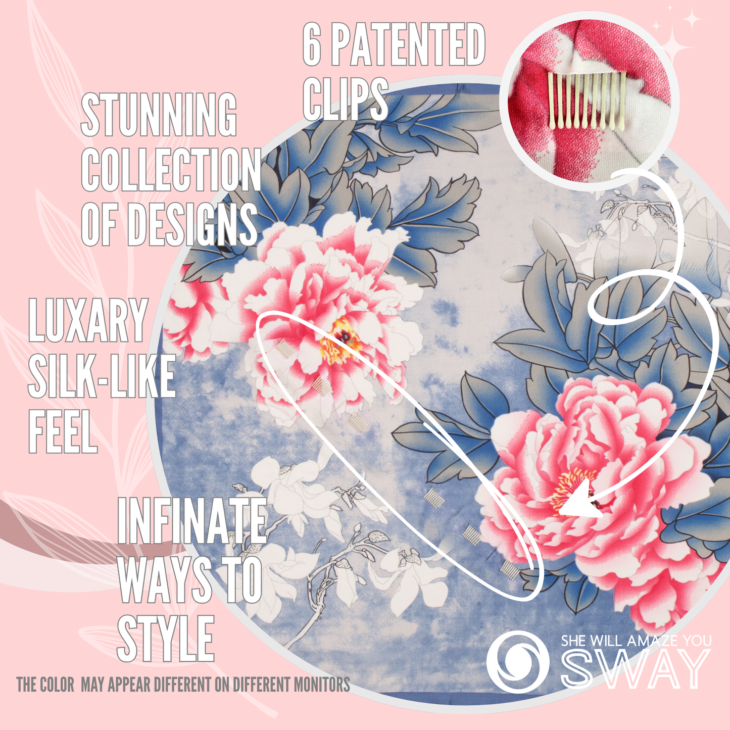She Will Be Peoney Saved - Pink and Blue