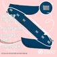 Short stretch, turquoise headband, laid flat