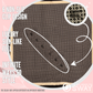 Black & Cream design headband laid flat to show pattern 