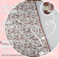 Florence Blue satin scarf headband laid flat with a close-up of SWAY’s patented non-slip clip