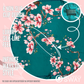 Green and Pink laid flat satin headscarf show non- slip clips