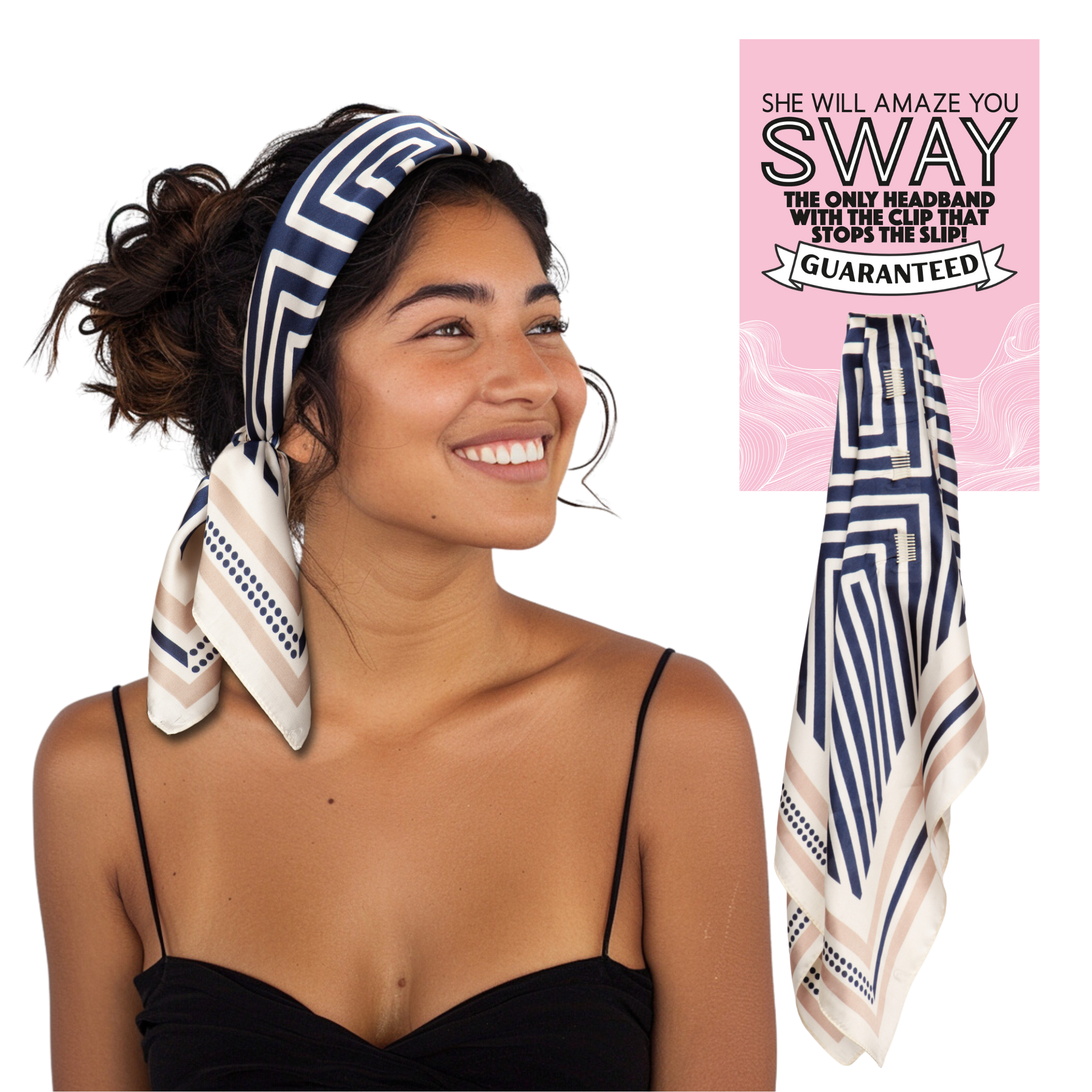 She Will Be Amaze Zing - Navy and Taupe
