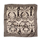 Large Satin Scarf Headband - Black Fancy Non-Slip