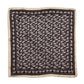 Small Satin Scarf Headband - Black Paisley Non-Slip