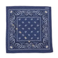 SWAY Vintage Cotton Bandana headband Blue Laid Flat