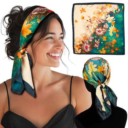 She Will Spring Into Fall - Green and Gold