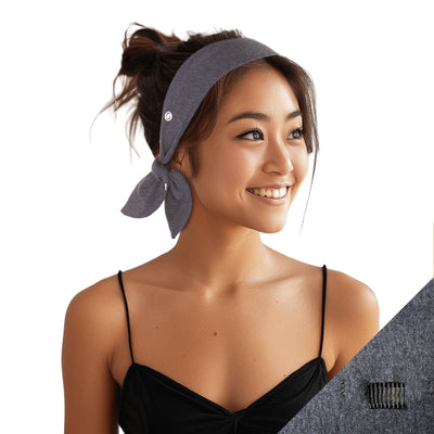 Short Stretch Non-Slip Headband - Blue