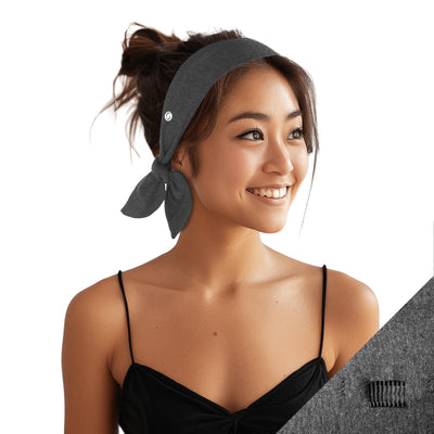 Short Stretch Non-Slip Headband - Gray