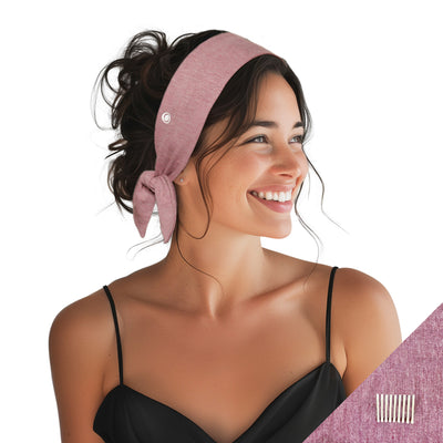 Short Stretch Non-Slip Headband - Pink
