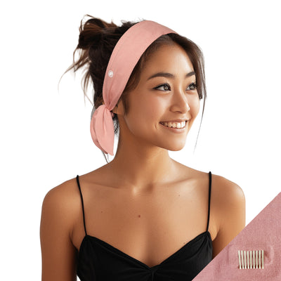 Short Stretch Non-Slip Headband - Blush