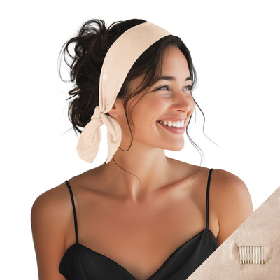 Short Stretch Non-Slip Headband - Sand