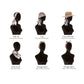 Small Satin Scarf Headband - Black Cheetah Non-Slip